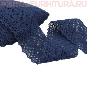 Тесьма вязаная арт.TBY-6368.29 шир.50мм, цв.29 темно-синий, уп.10м