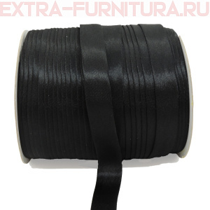  Косая бейка 15мм 132м цв. 322 черный (160)