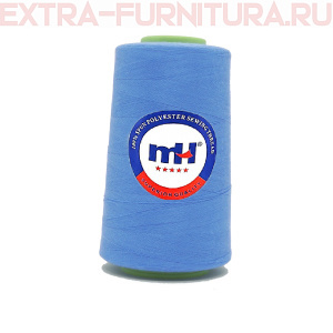 Нитки МН 40/2 п/э  5000 ярдов №283 голубой *