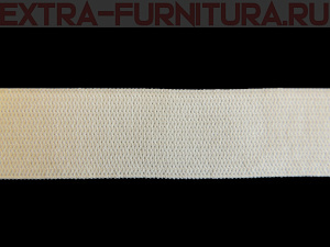 Резинка вязаная,  6мм (+/-1мм), цв.белый (уп.-100м*40 уп)