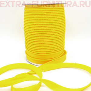 Кант атласный 12 мм, 72 ярда, цв. 011 желтый ЕВРО