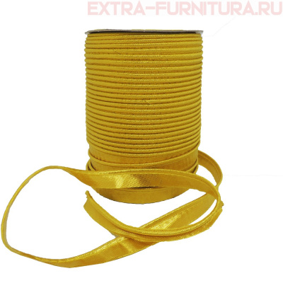 Кант атласный 12 мм, 72 ярда, цв. золото (металлизированный) А