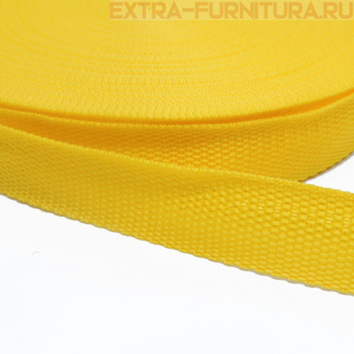 Стропа шир.30мм, цв.100 желтый, уп.50м, пл. 11,7 гр/м
