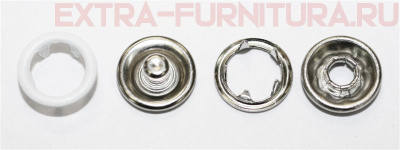 Кнопка рубашечная 9,5мм кольцо, цв.101 белый матовый (уп.1440шт) Buttoni