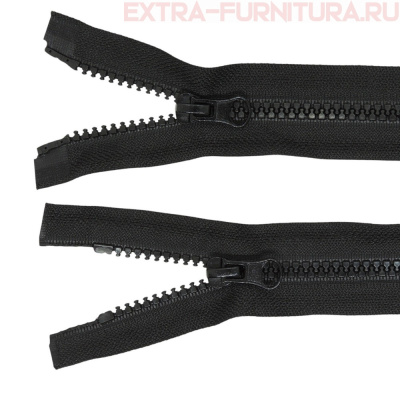 Молния Трактор Т5 2 замка 65см, цв. 322 черный, LOGO К