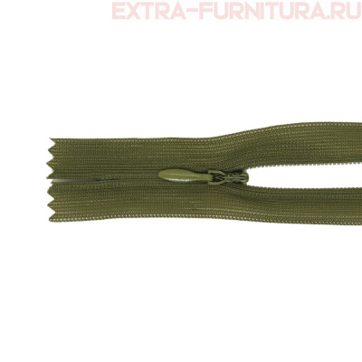 Молния потайная № 3, 50 см, цв. 264 болотный п/э пл.9,3 гр/м