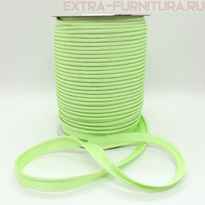 Кант атласный 12 мм, 72 ярда, цв. 122 светло-зеленый ЕВРО