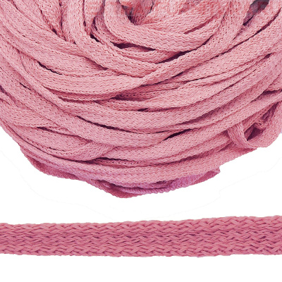 Шнур 34Ф плоский шир.7мм, цв.розовый 19, уп.200м