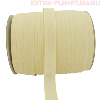 Косая бейка х/б  15мм 132м цв.288 кремовый